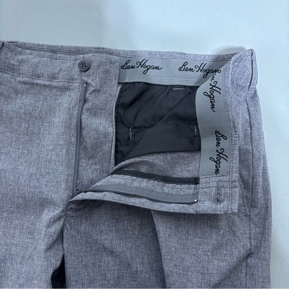 Ben Hogan Men's Gray Golf Pant Size 36x30 Casual Athletic Flat Front Pockets - Picture 5 of 10